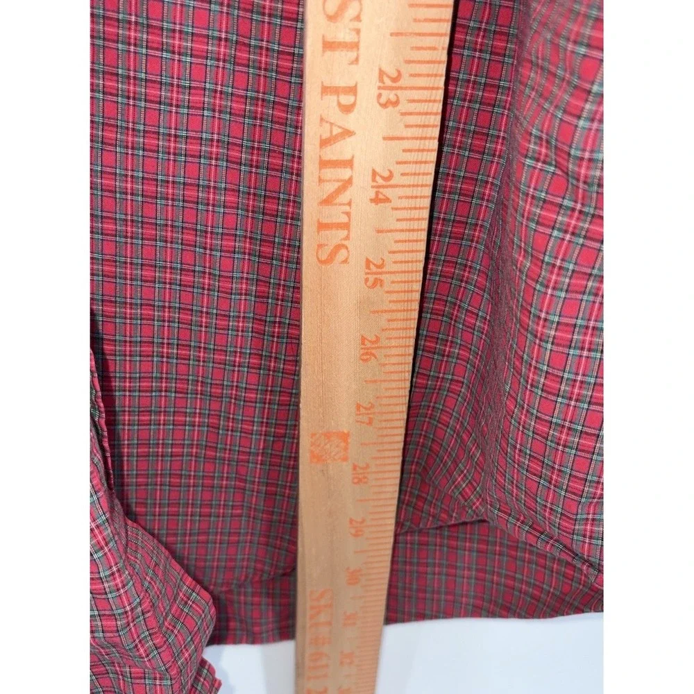 Polo Ralph‎ Lauren Blake Mens Medium Long Sleeve Red Green Plaid Button Down